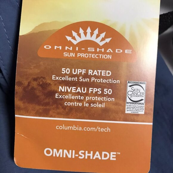 Columbia Mens Cargo Shorts Size 42-44 Blue UPF 50 Sun Protection Adjustable - Picture 5 of 11